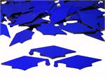 Blue Graduation Cap Confetti