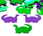 Dinosaur Confetti, Purple and Green