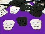 Skull Confetti, Black and White