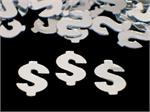Silver Confetti Dollar Signs