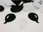 Black and White Balloon Confetti