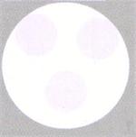 White round confetti