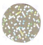 Silver round confetti