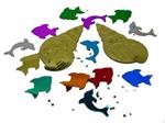 Dolphin Confetti, Fish Confetti, Shell Confetti