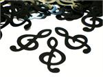Clef Note Confetti, Black 