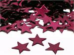 Burgundy Star Confetti, Metallic, 1/4