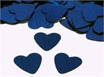 Blue Heart Confetti, Navy Blue 1/4